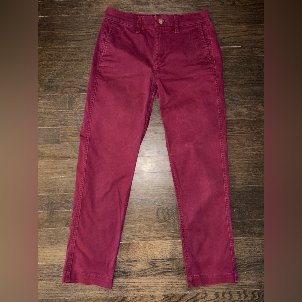 J. Crew Factory Women's Burgundy Chinos